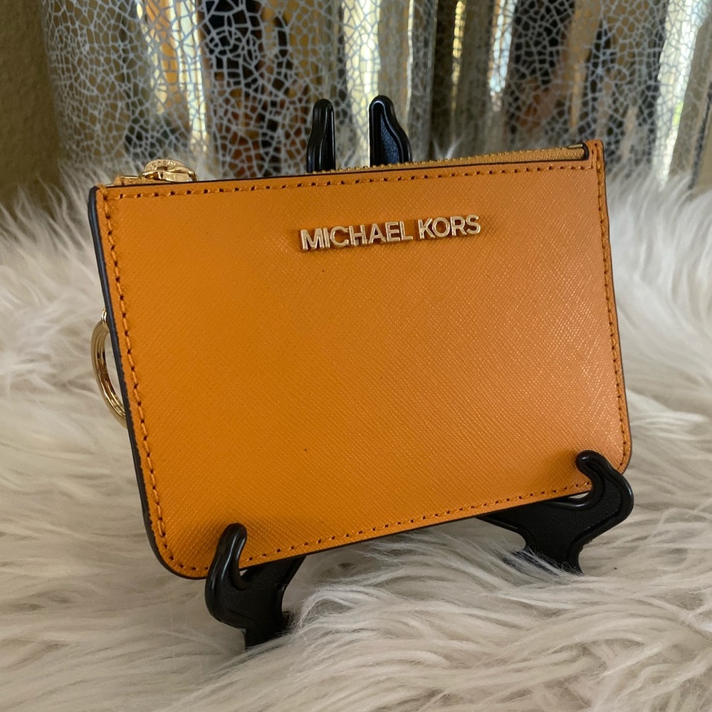 New Michael Kors jet set travel small zipper coin pouch with ID - Picture 2 of 11
